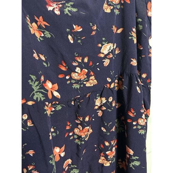 Natural Life Floral Side Slit Maxi Dress L/XL Boho Whimsy Cottage Dainty Cute - Picture 4 of 8